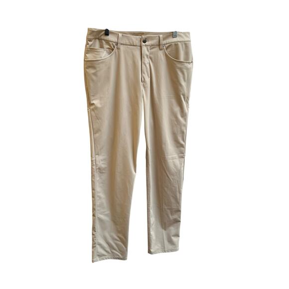 Lululemon Other - Lululemon Men’s ABC Classic Pants Beige Performance Stretch Size 34 Casual